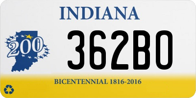 IN license plate 362BO