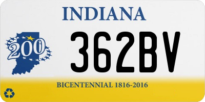 IN license plate 362BV