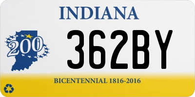 IN license plate 362BY