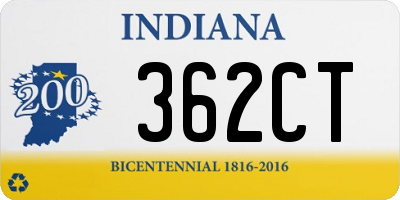 IN license plate 362CT