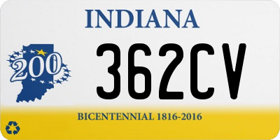 IN license plate 362CV