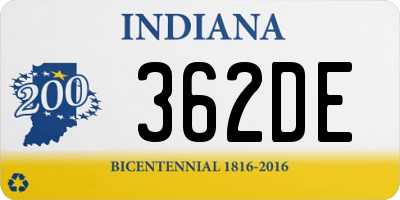 IN license plate 362DE