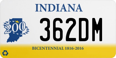 IN license plate 362DM