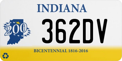 IN license plate 362DV