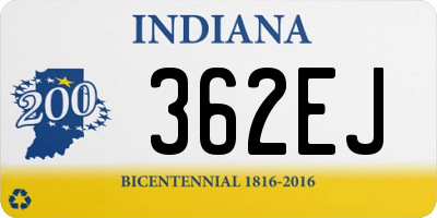 IN license plate 362EJ