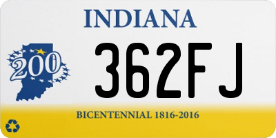 IN license plate 362FJ