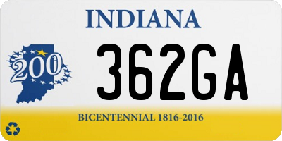 IN license plate 362GA