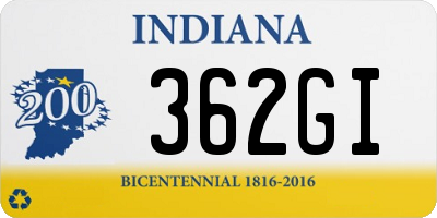 IN license plate 362GI