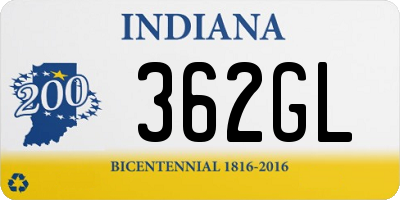 IN license plate 362GL