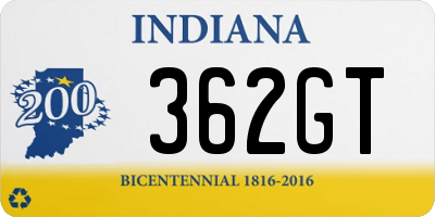 IN license plate 362GT