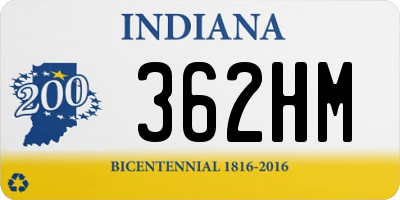 IN license plate 362HM