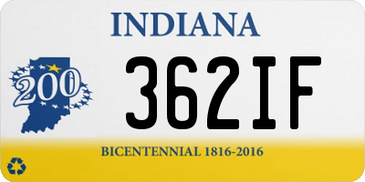 IN license plate 362IF