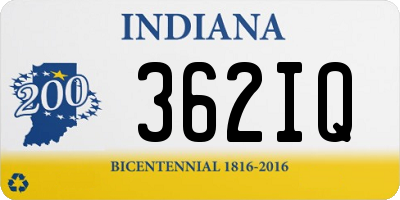 IN license plate 362IQ