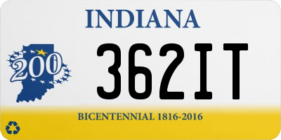 IN license plate 362IT