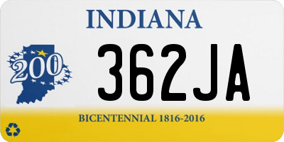 IN license plate 362JA