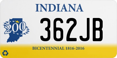 IN license plate 362JB