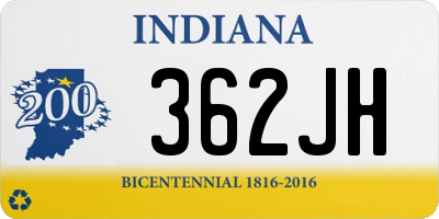 IN license plate 362JH