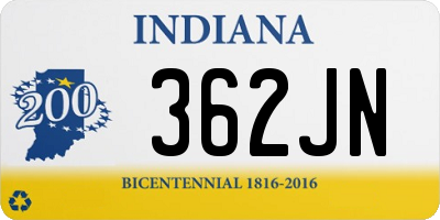 IN license plate 362JN