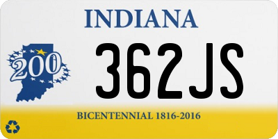 IN license plate 362JS