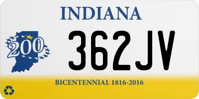 IN license plate 362JV