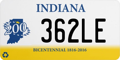 IN license plate 362LE