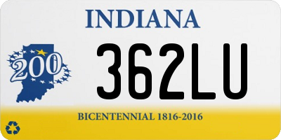 IN license plate 362LU