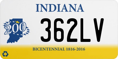 IN license plate 362LV