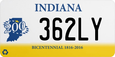 IN license plate 362LY