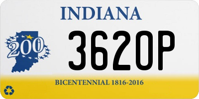 IN license plate 362OP