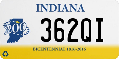 IN license plate 362QI