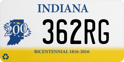 IN license plate 362RG