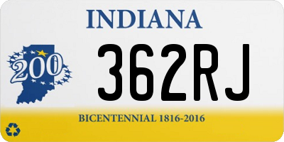 IN license plate 362RJ