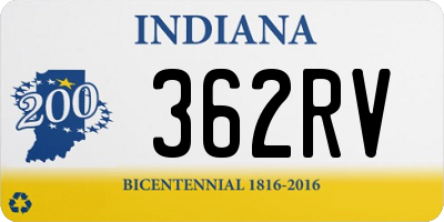 IN license plate 362RV