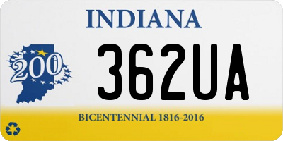 IN license plate 362UA