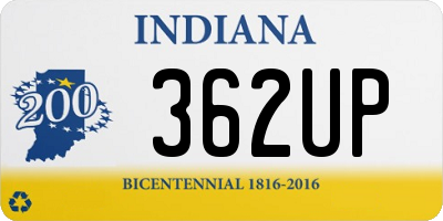 IN license plate 362UP