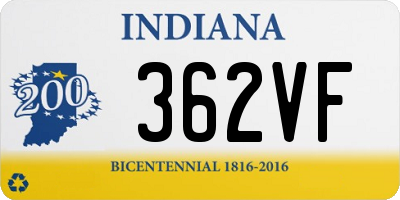 IN license plate 362VF