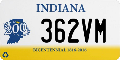 IN license plate 362VM