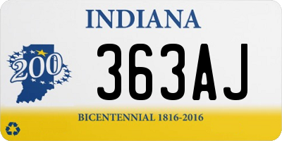 IN license plate 363AJ