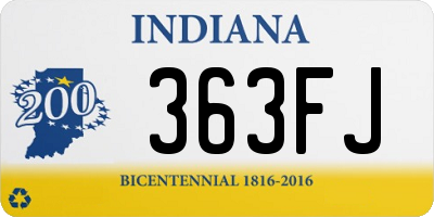 IN license plate 363FJ