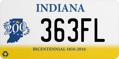 IN license plate 363FL