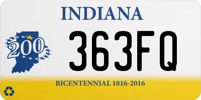 IN license plate 363FQ