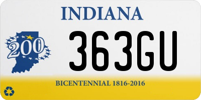 IN license plate 363GU