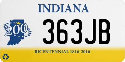 IN license plate 363JB