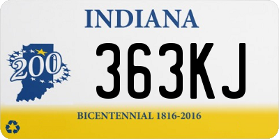 IN license plate 363KJ