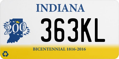 IN license plate 363KL