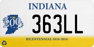 IN license plate 363LL