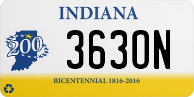 IN license plate 363ON