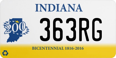 IN license plate 363RG