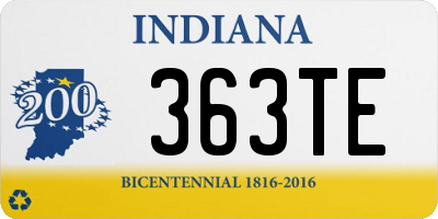 IN license plate 363TE