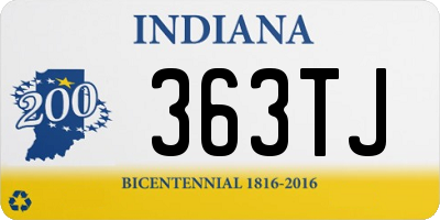 IN license plate 363TJ